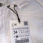 ZARA NWT  DENIM HIGH WAISTED SHORTS WHITE BLOGGERS FAV Photo 8