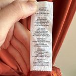 Boohoo  Stretch Midi Dress, Ruffled Off the Shoulder Sleeves, Burnt Orange, Size 6 Photo 11