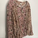 Umgee  Floral Paisley Boho Zipper Bomber Jacket Photo 2