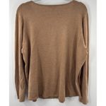 Chico's XL Balloon Long Sleeve V Neck Sweater Brown Womens Lagenlook Minimalist Photo 8