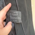 The Limited FS Black Belted Jacket Asymmetrical Zip Trench Coat L Photo 3