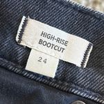 Madewell High Rise Bootcut Jeans in Black Women's Size 24 Photo 7