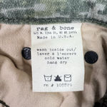 Rag and Bone  Skinny Ankle Jeans Size 24 Green Camo Low Rise EUC Photo 14