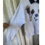 Jerzees Vintage 90s Gopher Sport Handmade Quilt Stitching Collage Collar Sweatshirt M Photo 2