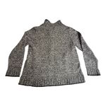 Christopher & Banks Christopher Bangs Full Zip Cozy Knit SWEATER Women's MED Top Gray Black Pockets Photo 1