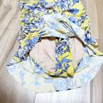 SEA ANGEL | Skirt Ruched Yellow Blue Floral Halter One Photo 4
