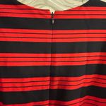 Gap Red Navy Stripe 3/4 Sleeve Fit Flare Dress Size 8 with Pockets Holiday Photo 7