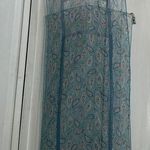 Diane Von Furstenberg  Light Blue Paisley Scarf - 100% Silk Photo 0