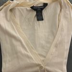 Norma Kamali Cream Button-Up Cardigan Photo 5