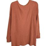 American Eagle  Rib Thermal Tunic Top Womens Size M Soft Cozy Knit Orange‎ Photo 1