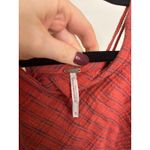 Free People  Dress Womens Medium Red Blue Striped Novelty Sleeveless Mini Cotton Photo 2