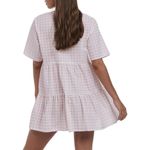 Charlie Holiday   Belle Womens Checkered Short Sleeve Size Small NWT Photo 2