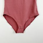 Maurice's 24/7 Bodysuit Women's Small Rose Pink Short Sleeve Snap Bottom Stretch Photo 3