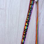 Karl Lagerfeld  Cross Body Shoulder Bag Black With Rainbow Pride Strap bag purse Photo 9