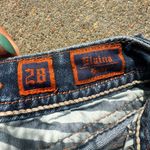 Rock Revival Elaina Boot Cut Bling Embroidered Flap Pocket Jeans Size 28x34 Photo 5