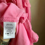 CeCe NWT  Clip Dot Ruffle Long Sleeve Shift Dress in Pink Begonia Photo 11