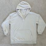 Aerie Sherpa fleece cream hoodie size small oversized Photo 0
