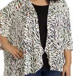 Karen Kane Womens size XL Sheer Drape Front Blouse. Photo 0