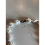 Vintage‎ Baroque Pearl Necklace Chunky Statement Clasp European Authentic Pearls White Photo 2