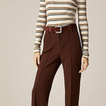 J.Crew Natalia Pant Four-season Stretch in French Press Brown Size 0 *flawed* Photo 0
