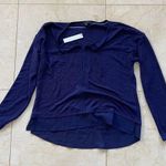 Sanctuary  NWT $65 Navy Blue Longsleeve Sweater Blouse Sz Large Photo 0