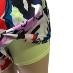 Avia Running Shorts with Bike Liner Multicolor Scribble Print Womens Large Photo 1