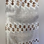 Alberto Makali Albert Makali Cream Off The Shoulder Sheer Lace Dress Size 6 Photo 4