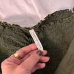 American Eagle smocked green babydoll blouse long sleeves Size XL Photo 4