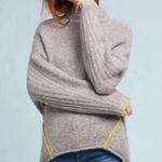 Anthropologie  Moth Paloma Oversized Brown Knit Pullover Tunic Sweater Photo 0