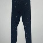 Spiritual Gangster Foil Print Black Gold Paint Splatter Essential Leggings Small Photo 5