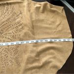 Alberto Makali  faux leather laser cut out pattern brown poncho M Photo 8