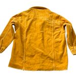 ZARA XS Corduroy Shacket Gold Yellow Frayed Hem Overshirt Photo 1