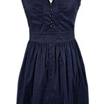 Diane Von Furstenberg  x Neiman Marcus Navy Sweetheart Dress – Size 4 Photo 0