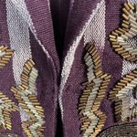 Soft Surroundings  Women's Jacket Blazer Topkapi Ikat Printed Beaded Purple XL Photo 4