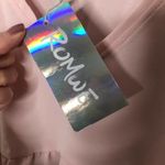 Romwe NWT  pink tier short sleeve blouse top Photo 3