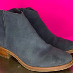 Dolce Vita Tucker Dark Gray Suede Stacked Heel Ankle Boot Sz 7 Photo 0