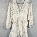 Shona joy  Sophia Dot-print Plunged V-neck Ruffle Mini Peplum Dress Photo 5