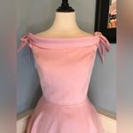 NWOT Pink Off Shoulder Swing Dress with Bow Details Sz M Size M Photo 1