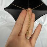 Boutique Real Simple Talia Gold and Pink Stone Necklace Photo 3