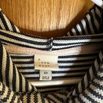 A New Day Striped Blue & White Women's Hoodie Sweatshirt/Top. Oversized. Hi-Lo Photo 3