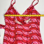 Farm Rio NOWT  Linen blend Copabanana Wrap Mini Dress Red Pink Size M Photo 15