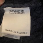 LL Bean Signature Sweater Womens XS Fisherman's Cable Knit Heavy Cotton Navy Blue Photo 6