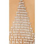 petit moments Vanessa Bralette in Silver One Size Womens Crystals Rhinestones Photo 3