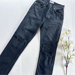 AGOLDE NEW  Lana Straight Jeans Disorder Black High Rise Denim Photo 4