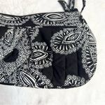 Vera Bradley Black & White Blanco Bouquet Boho Quilted Crossbody Bag Small Purse Photo 3