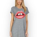 Lauren Moshi new  ᨎ Limited Edition Lana Gap Tooth Mini Dress ᨎ Heather Grey ᨎ S Photo 12