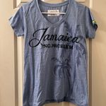 Authentic Gear Jamaica Women’s Souvenir Shirt  Brand Size Medium Slim Fit Blue Photo 0