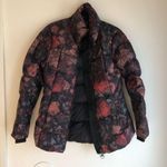 Athleta Downtown Printed Jacket floral black size medium Photo 3