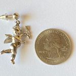 Handmade aesthetic goth vintage romance style cherub angel stainless dangle earrings👼✨ Photo 5