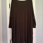 Free People  Beach Cover Up Womens XS S Brown Boho Lagenlook Knit Oversized Slits Photo 6